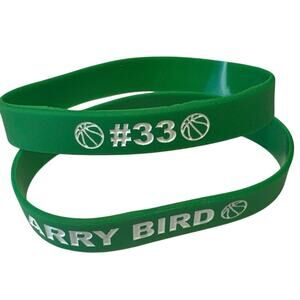 Bracelet Basketball “Larry Bird”#33
Green/white 2 pack unisex silicone